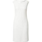 Reduzierte Weiße Bestickte Ärmellose Swing Mini V-Ausschnitt Kurze Abendkleider mit Reißverschluss aus Spitze enganliegend für Damen Größe XS Große Größen 