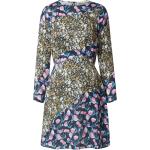 Reduzierte Khakifarbene Blumenmuster Oasis Mini Minikleider & kurze Kleider aus Satin für Damen Größe L Große Größen 
