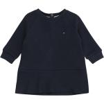 Mitternachtsblaue Langärmelige Tommy Hilfiger Mini Kinderkleider für Mädchen Größe 80 