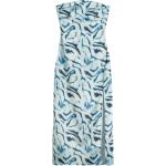 Reduzierte Hellblaue Ärmellose Bershka Cocktailkleider mit Cutwork aus Polyester für Damen Größe M 