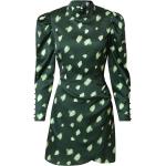 Reduzierte Hellgrüne Langärmelige Glamorous Mini Stehkragen Minikleider & kurze Kleider mit Puffärmeln aus Polyester für Damen Größe S 