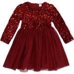 Reduzierte Rote Langärmelige Lindex Midi Kindertüllkleider aus Tüll für Mädchen Größe 122 