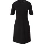 Schwarze Halblangärmelige Taifun Mini Taillierte Kleider mit Reißverschluss aus Polyamid für Damen Größe L Große Größen 