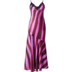 Reduzierte Pinke Ärmellose Topshop Maxi V-Ausschnitt Lange Abendkleider mit Volants aus Spitze für Damen Größe S Große Größen 
