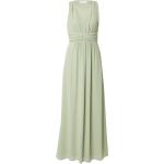 Reduzierte Pastellgrüne Ärmellose Vila Maxi V-Ausschnitt Lange Abendkleider mit Reißverschluss für Damen Größe M Große Größen 