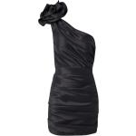 Reduzierte Schwarze Bestickte Ärmellose Jarlo Mini One Shoulder Kurze Cocktailkleider mit Reißverschluss für Damen Größe XS 