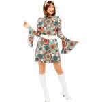 Bunte Buttinette Hippie-Kostüme & 60er Jahre Kostüme aus Polyester für Damen Größe L 