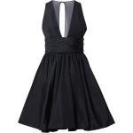 Reduzierte Schwarze Ärmellose PINKO Mini V-Ausschnitt Kurze Abendkleider mit Reißverschluss aus Polyamid für Damen Größe M Große Größen 