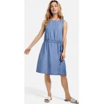 Blaue Ärmellose Gerry Weber Mini Rundhals-Ausschnitt Damenkleider Größe 3 XL 