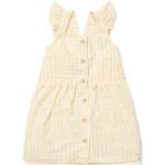 Karo Ärmellose Little Dutch Karierte Kinderkleider mit Rüschen mit Knopf aus Baumwolle für Babys Größe 92 für den für den Sommer 