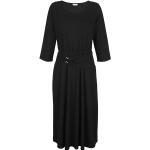 Schwarze Unifarbene Langärmelige Alba Moda Mini Minikleider & kurze Kleider aus Jersey enganliegend für Damen Größe XS 