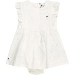 Weiße Bestickte Tommy Hilfiger Mini Bestickte Kinderkleider für Mädchen Größe 92 