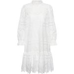 Weiße HUGO BOSS HUGO Bio Kleider mit Lochstickerei aus Baumwolle für Damen Größe XS - versandkostenfrei 