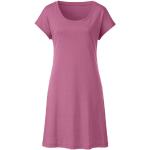 Rosa Kurzärmelige Waschbär Bio Mini Nachhaltige Minikleider & kurze Kleider aus Baumwolle für Damen Größe L für den für den Herbst 