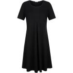 Schwarze Unifarbene Ethno Alba Moda Mini Sommerkleider aus Jersey für Damen für den für den Sommer 