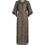 BAZAR DELUXE Kleid mit Seide in Leopard /Mehrfarbig