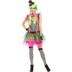 Reduzierte Bunte Buttinette Clown-Kostüme & Harlekin-Kostüme mit Glitzer aus Jersey 