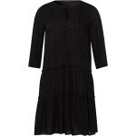 Schwarze 3/4-ärmelige Emilia Lay Nachhaltige Damenkleider aus Baumwolle maschinenwaschbar 