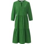 Grüne 3/4-ärmelige Unifarbene Gerry Weber Spaghettiträger-Kleider maschinenwaschbar für Damen Größe L 