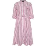 Pinke Polo Sylt Stehkragen Kinderblusenkleider & Kinderhemdkleider aus Leinen Größe 158 