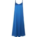 Blaue Include Nachhaltige Spaghettiträger-Kleider aus Viskose maschinenwaschbar für Damen Größe XL 
