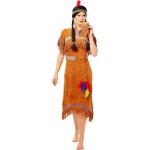 Buttinette Indianerkostüme mit Fransen aus Polyester für Damen Größe L 