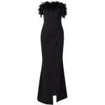 Reduzierte Schwarze Ärmellose Sistaglam Maxi Lange Abendkleider mit Reißverschluss aus Polyester für Damen Größe S Große Größen 