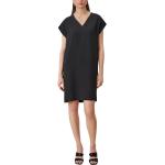 Schwarze Kurzärmelige s.Oliver BLACK LABEL Mini V-Ausschnitt Minikleider & kurze Kleider für Damen Größe S 