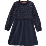 Blaue Langärmelige Jako-O Kinderlangarmkleider mit Herz-Motiv für Mädchen Größe 86 für den für den Winter 