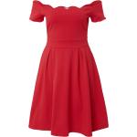 Rote About You Mini Schulterfreie Kurze Abendkleider aus Jersey für Damen Größe XS Große Größen 