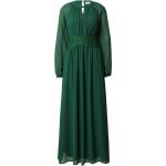 Grüne Bestickte Vila Maxi Lange Abendkleider mit Puffärmeln aus Polyester für Damen Größe XS Große Größen 