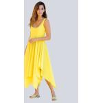 Gelbe Unifarbene Alba Moda Maxi Sommerkleider für Damen Größe XL für den für den Sommer 
