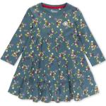 Blaue Langärmelige sigikid Bio Druckkleider & bedruckte Kinderkleider mit Katzenmotiv aus Baumwolle für Mädchen Größe 116 für den für den Herbst 