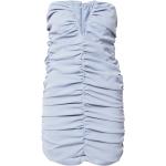 Reduzierte Hellblaue Unifarbene Ärmellose Misspap Mini Kurze Abendkleider mit Reißverschluss aus Polyester enganliegend für Damen Größe L Große Größen 