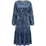 Reduzierte Blaue Sienna Samtkleider ohne Verschluss aus Kunstfaser für Damen 