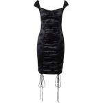 Reduzierte Schwarze Blumenmuster MOTEL Mini Kurze Abendkleider aus Polyester für Damen Größe S Große Größen 