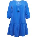 Reduzierte Blaue ONLY Mini Spitzenkleider aus Spitze für Damen Größe XL Große Größen 