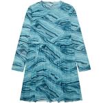 Blaue Langärmelige Tom Tailor Jerseykleider für Kinder aus Jersey für Mädchen Größe 176 
