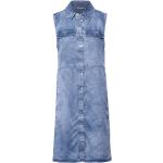 Reduzierte Hellblaue Ärmellose Street One Mini Minikleider & kurze Kleider aus Denim für Damen Größe S 