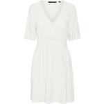 Weiße Vero Moda Maxi V-Ausschnitt Sommerkleider für Damen Größe M 