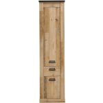 Reduzierte Braune Landhaus-Kleiderschränke aus Holz Breite 0-50cm, Höhe 50-100cm 