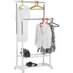 Weiße Moderne Kleiderstangen & Rollgarderoben pulverbeschichtet aus Kunststoff Breite 50-100cm 