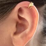 Nickelfreie Silberne Ear Cuffs & Ohrklemmen vergoldet 