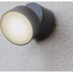 Anthrazitfarbene Moderne LUTEC Runde Wegbeleuchtungen LED aus Aluminium schwenkbar 