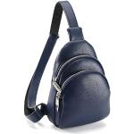 Blaue Vegane Bodybags mit Reißverschluss für Damen klein 