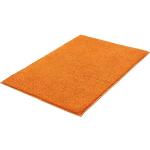 Orange Unifarbene Kleine Wolke Kansas Badematten & Duschvorleger aus Baumwolle Latex 