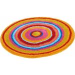 Bunte Moderne Kleine Wolke Runde Runde Badteppiche 60 cm mit Mandala-Motiv aus Kunstfaser Latex 