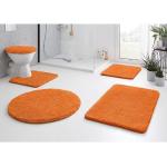 Orange Unifarbene Kleine Wolke Relax Rechteckige Badematten & Duschvorleger aus Acryl Latex 