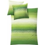 Grüne Gestreifte Kleine Wolke Chicago Bettwäsche Sets & Bettwäsche Garnituren aus Mako-Satin trocknergeeignet 135x200 