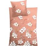 Rosa Blumenmuster Kleine Wolke Bettwäsche Sets & Bettwäsche Garnituren aus Mako-Satin 135x200 2-teilig 